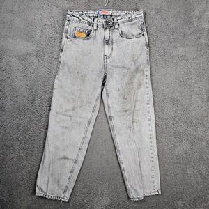 Gmpure Mens Relaxed Fit Acid Wash Denim Jeans Gray Size 30
